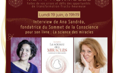 Demain, lundi 19 Juin 2023 je vous parle en direct de « La science des Miracles »